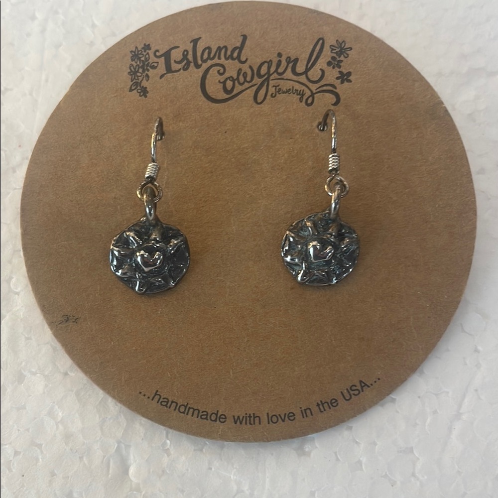 Island cowgirl bright soul sterling Silver dangle pierced Earrings